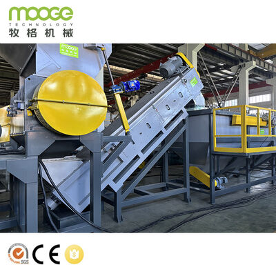 Complete HDPE Rigid Bottles Crushing, Washing, and Recycling Line for High Purity Flakes Production with Efficient Drying System