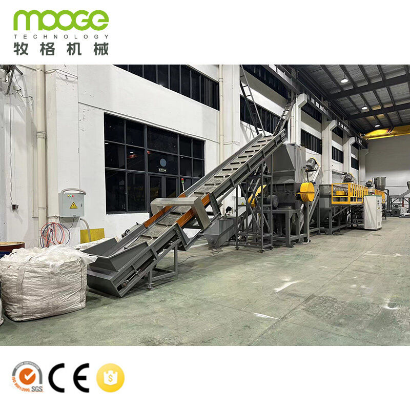 Used PE LDPE LLDPE Mulching Film Washing and Recycling Line
