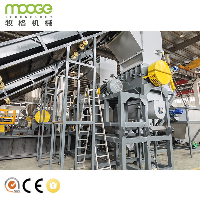 Pp Woven Bag Washing Pe Agricultural Film Plastic Recycling Line